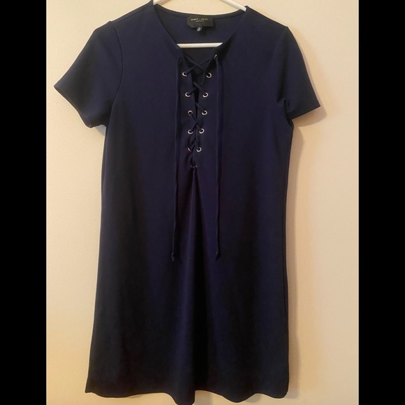 Womens Romeo + Juliet Couture Size Small Navy Blue Casual Dress Midi - Picture 1 of 3